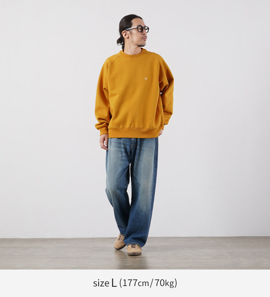 GYMPHLEX / Sweat-shirt à col rond et manches battantes