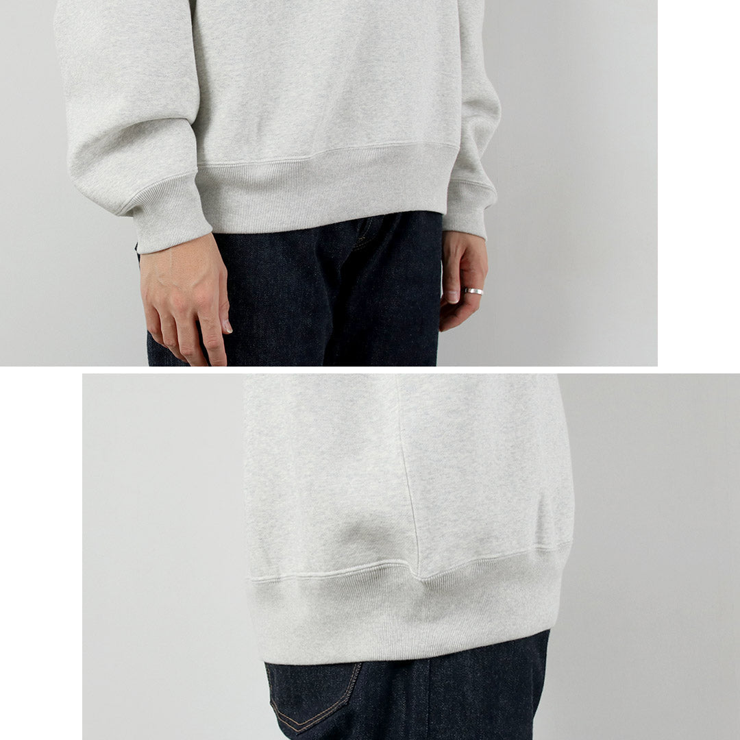 GYMPHLEX / Swing Sleeve Crew Neck Pullover Sweatshirt