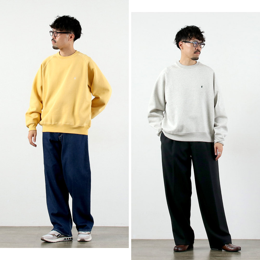 GYMPHLEX / Swing Sleeve Crew Neck Pullover Sweatshirt