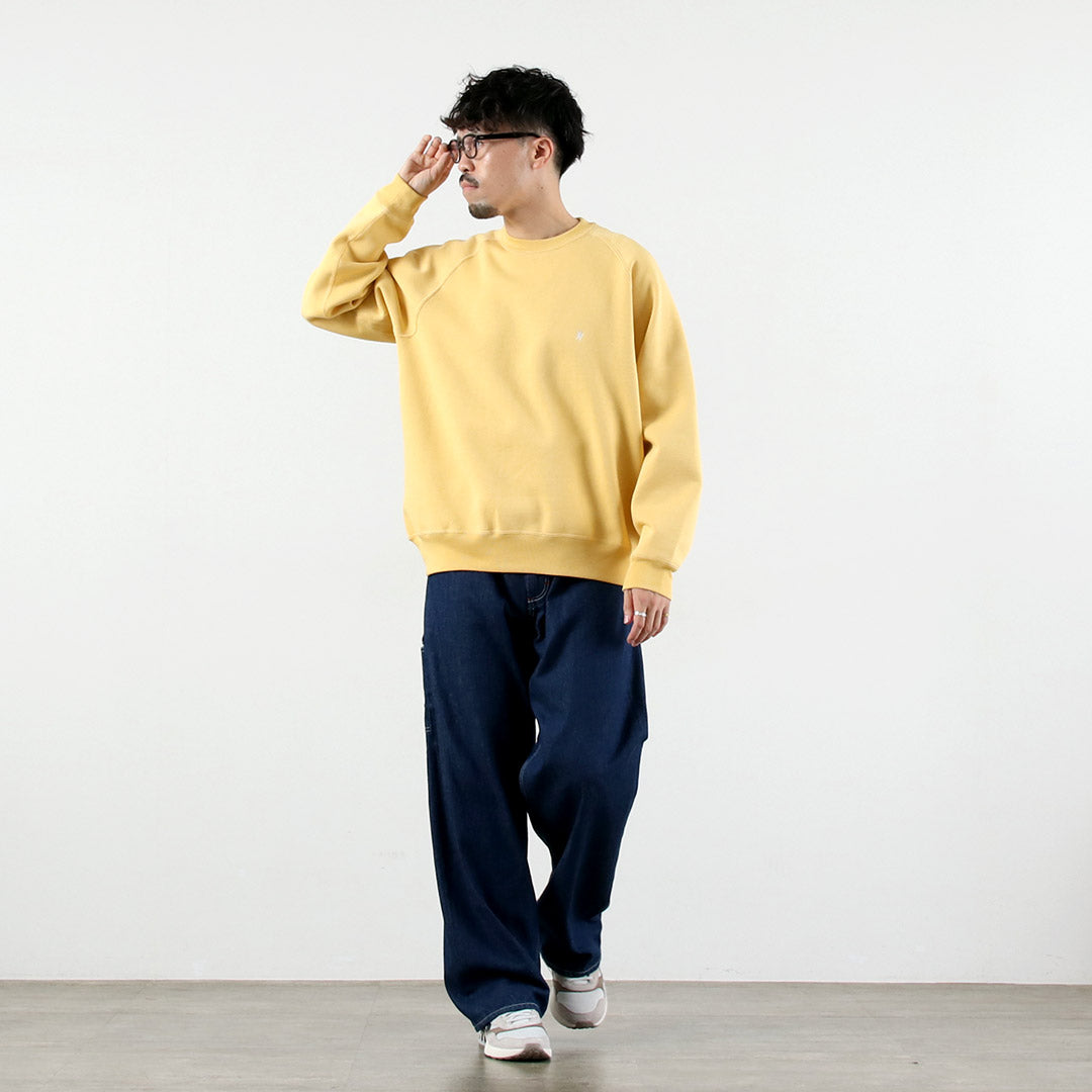 GYMPHLEX / Swing Sleeve Crew Neck Pullover Sweatshirt