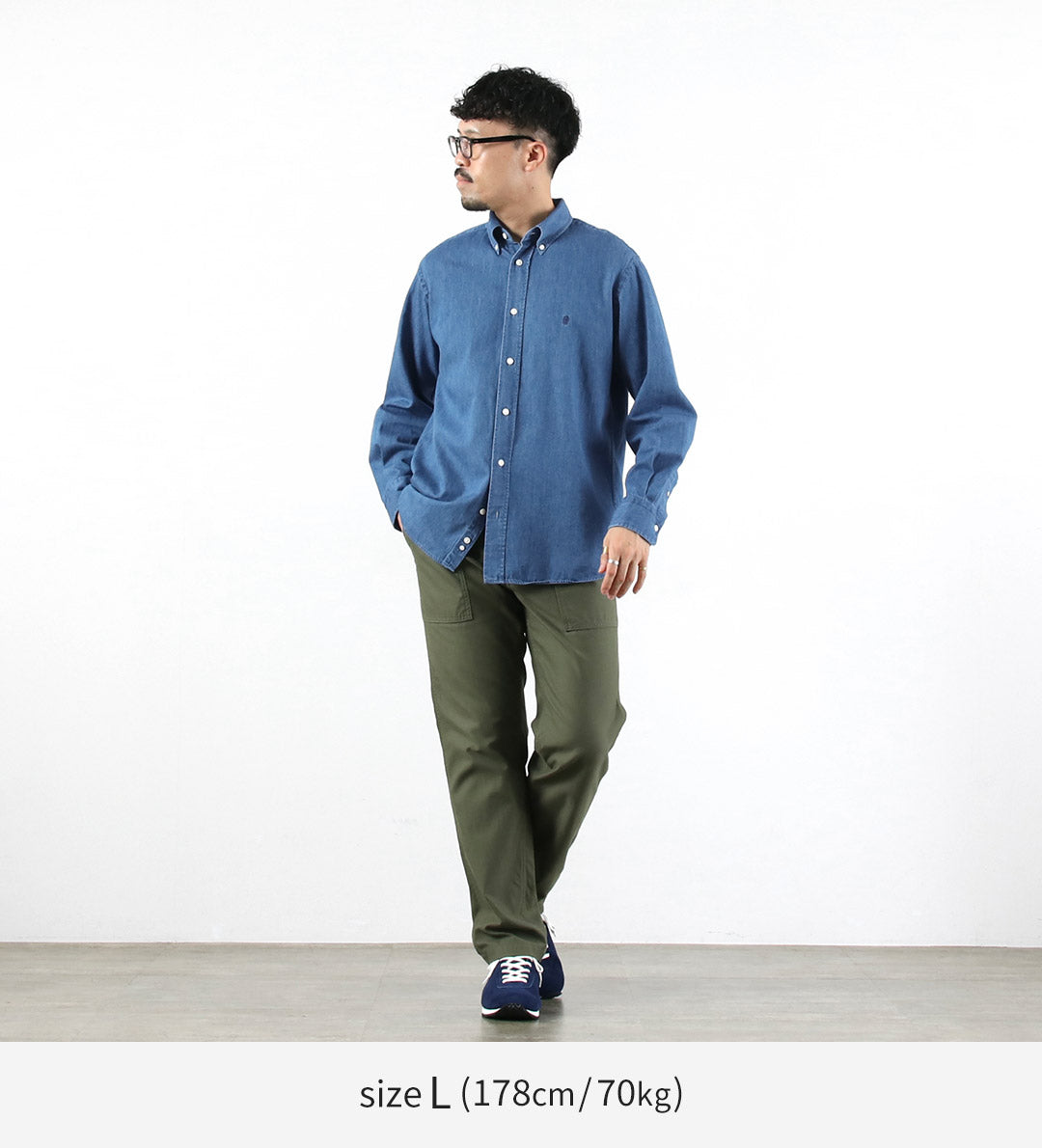 GYMPHLEX / Denim Button Down Shirt