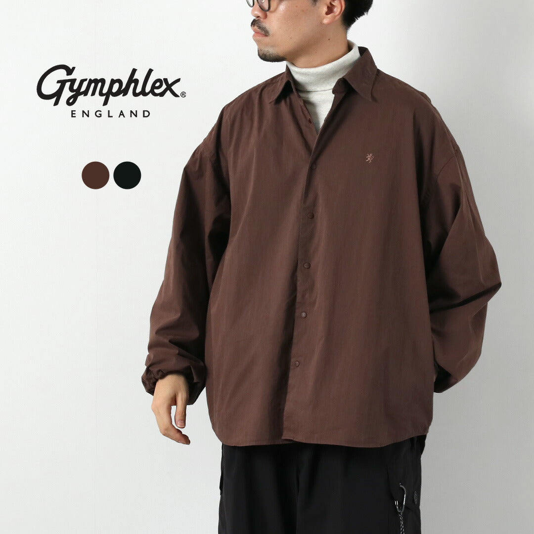 GYMPHLEX / Bio-Peach Skin Regular Collar Shirt