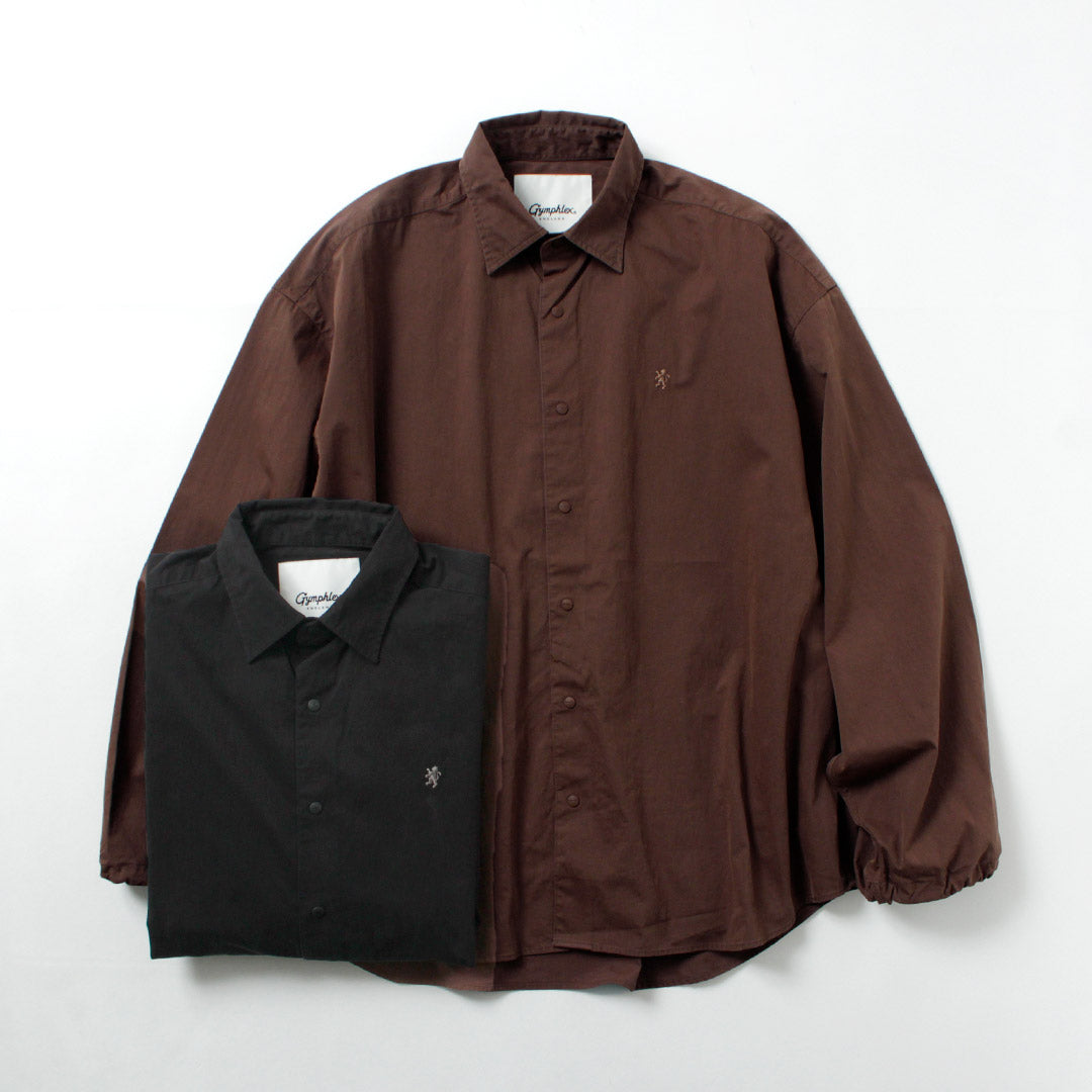GYMPHLEX / Bio-Peach Skin Regular Collar Shirt