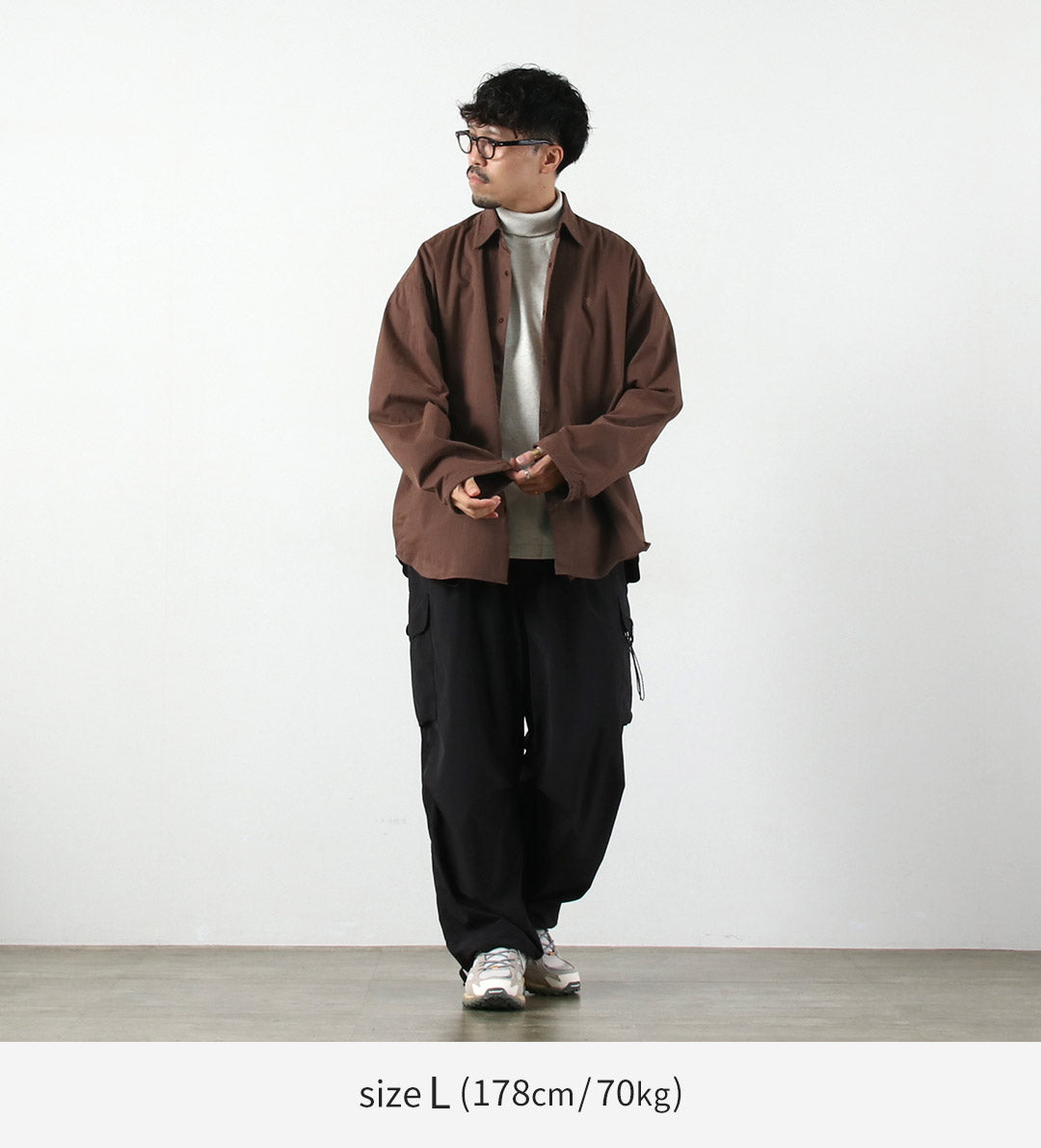 GYMPHLEX / Bio-Peach Skin Regular Collar Shirt