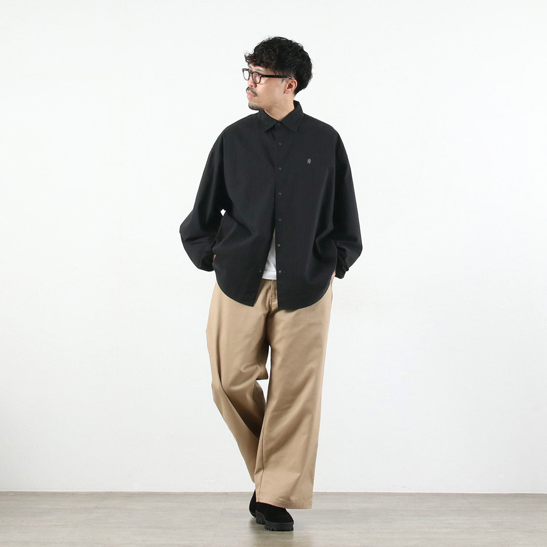 GYMPHLEX / Bio-Peach Skin Regular Collar Shirt