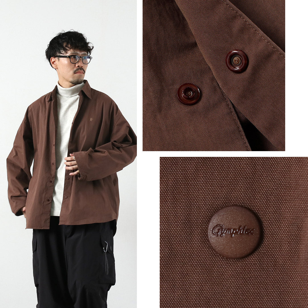 GYMPHLEX / Bio-Peach Skin Regular Collar Shirt