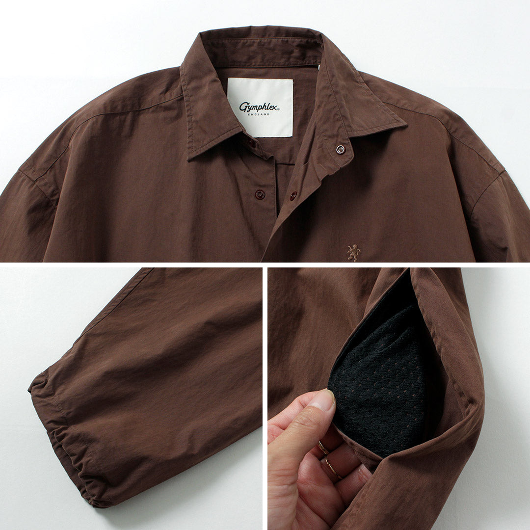 GYMPHLEX / Bio-Peach Skin Regular Collar Shirt