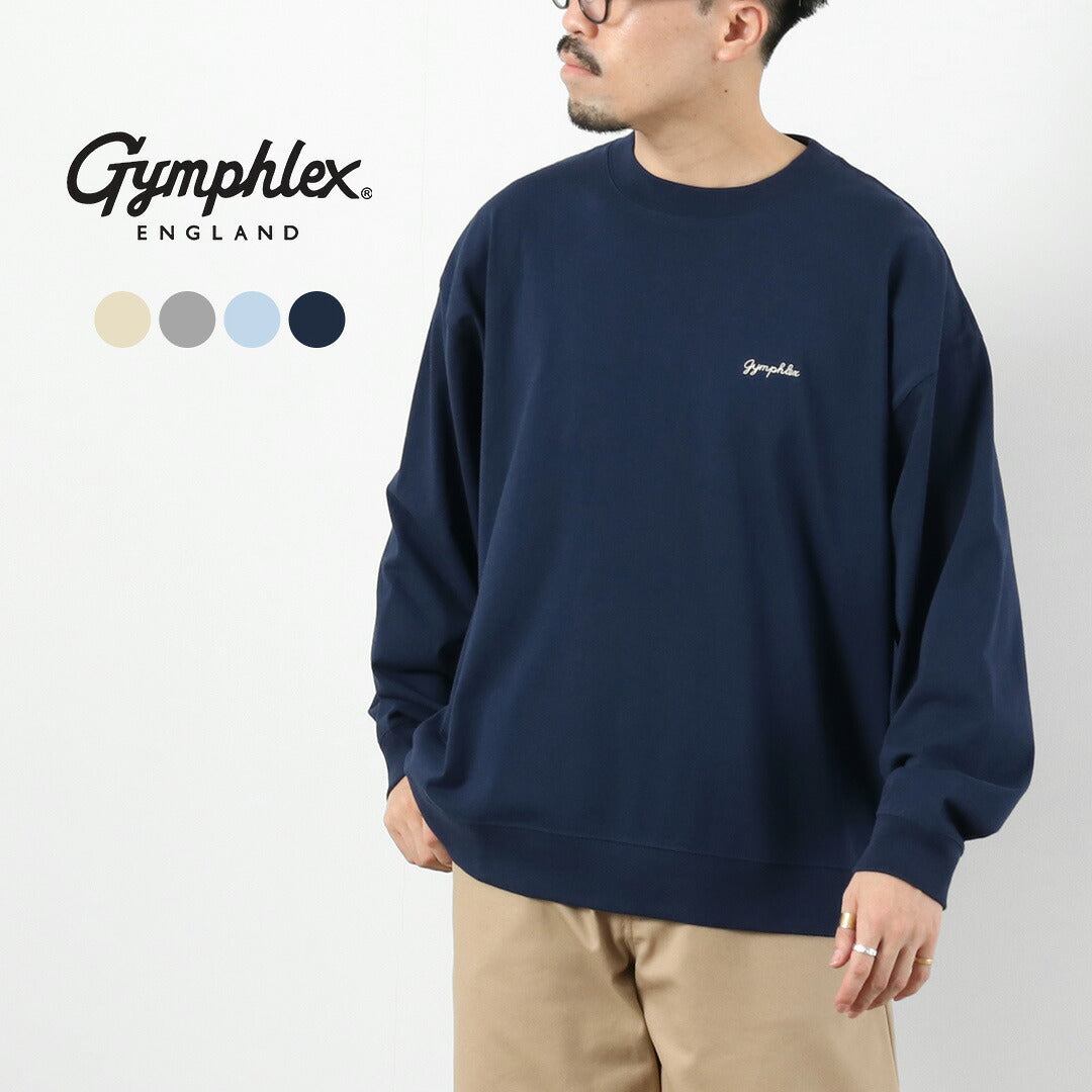 GYMPHLEX / High Gauze Cotton Long Sleeve T-shirt