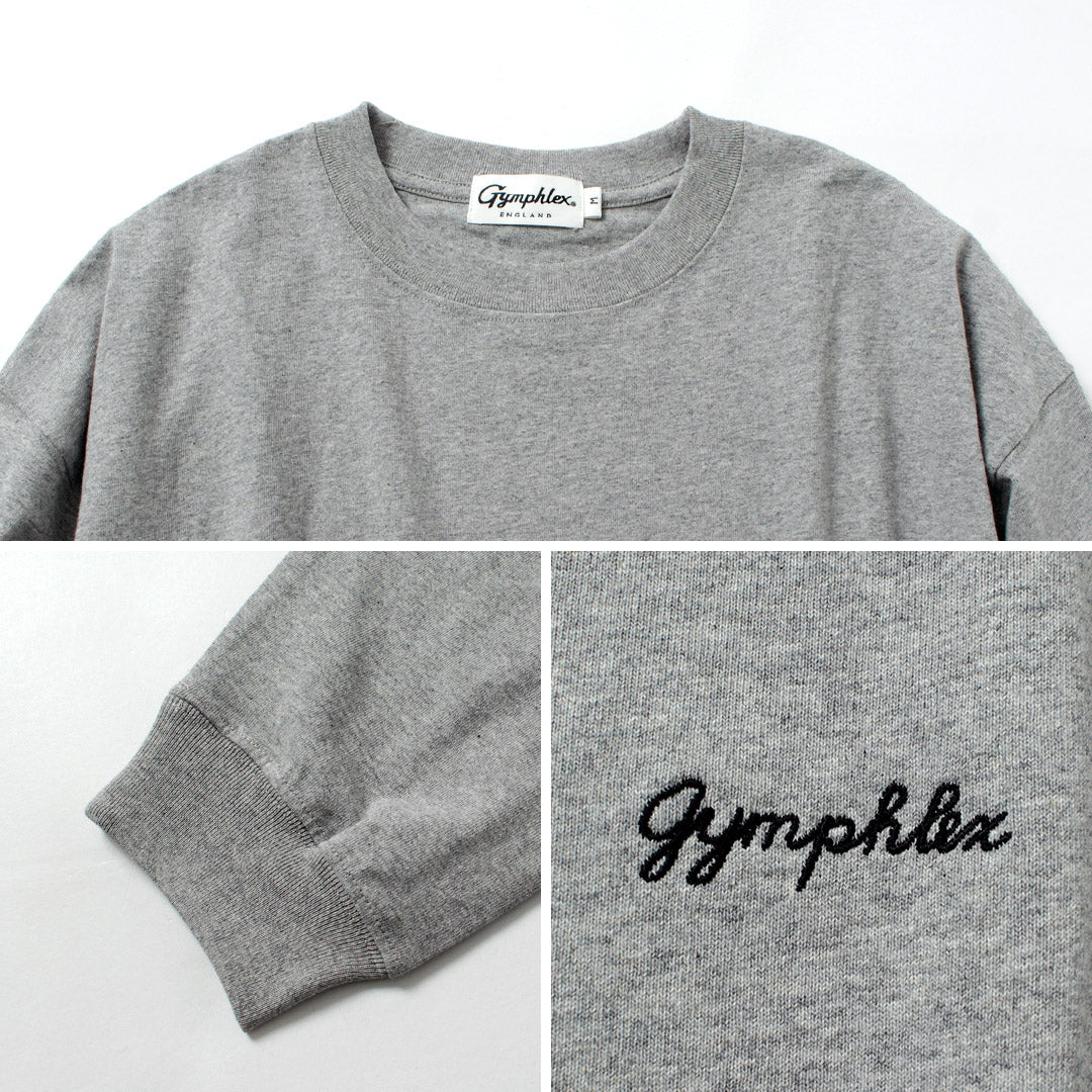 GYMPHLEX / High Gauze Cotton Long Sleeve T-shirt