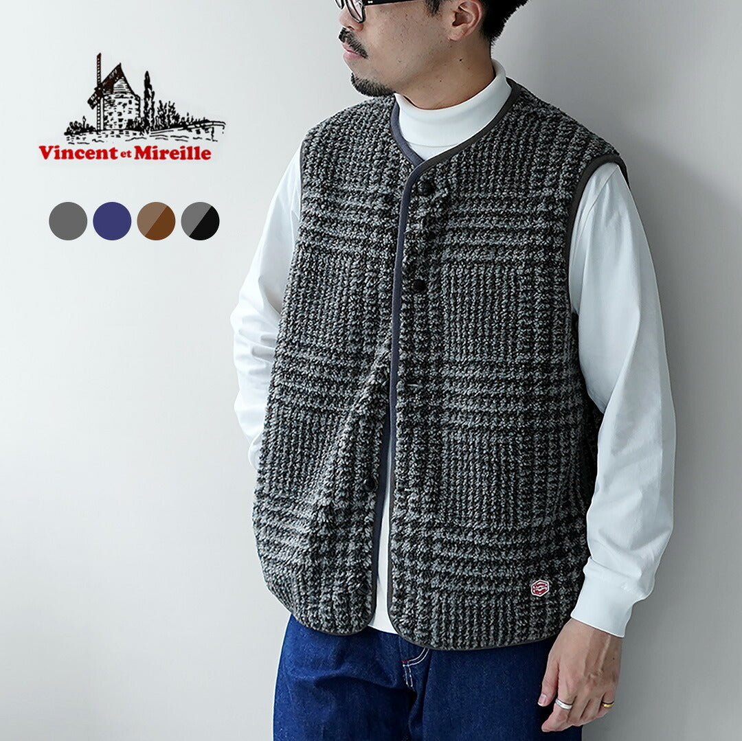 VINCENT ET MIREILLE / Boa Vest Plaid