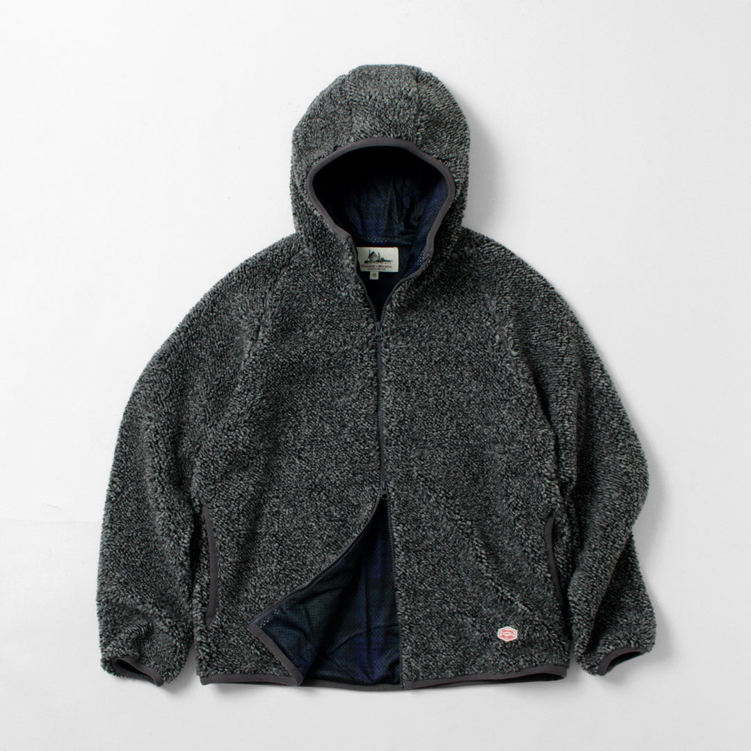 VINCENT ET MIREILLE / Boa Hoodie Plaid