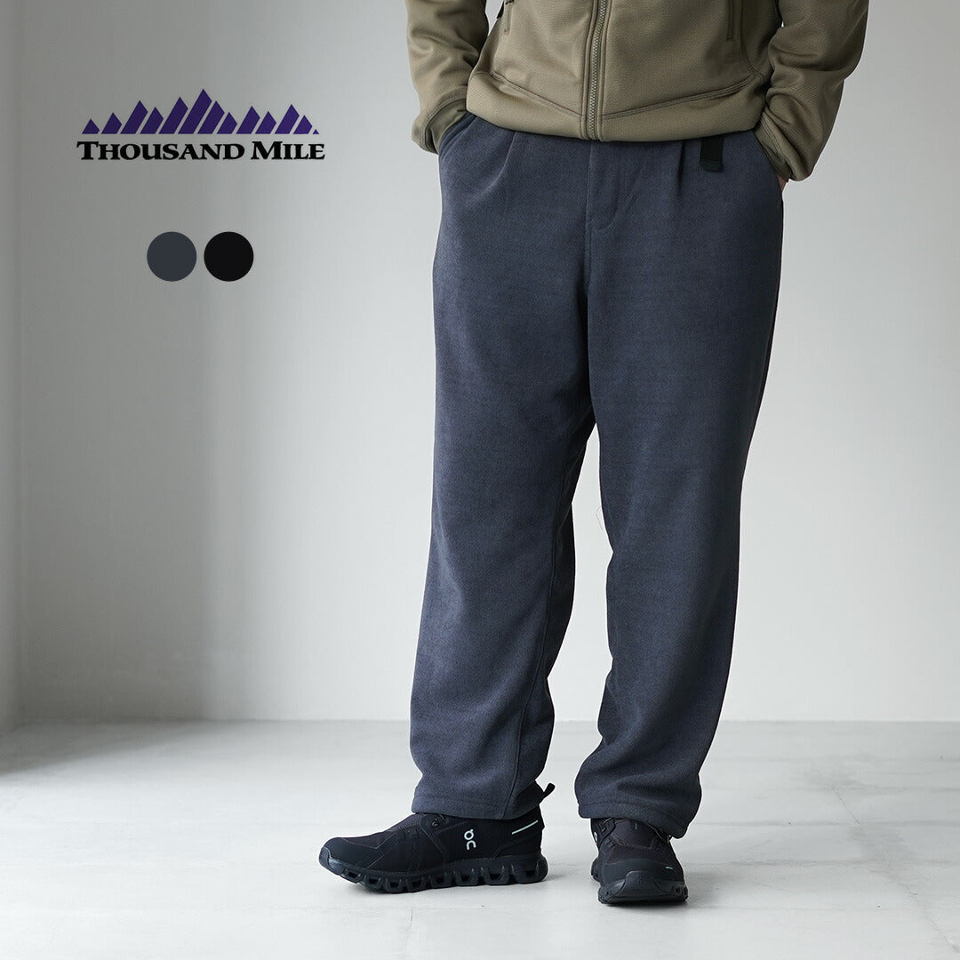 THOUSAND MILE / 針織抓絨腰帶長褲