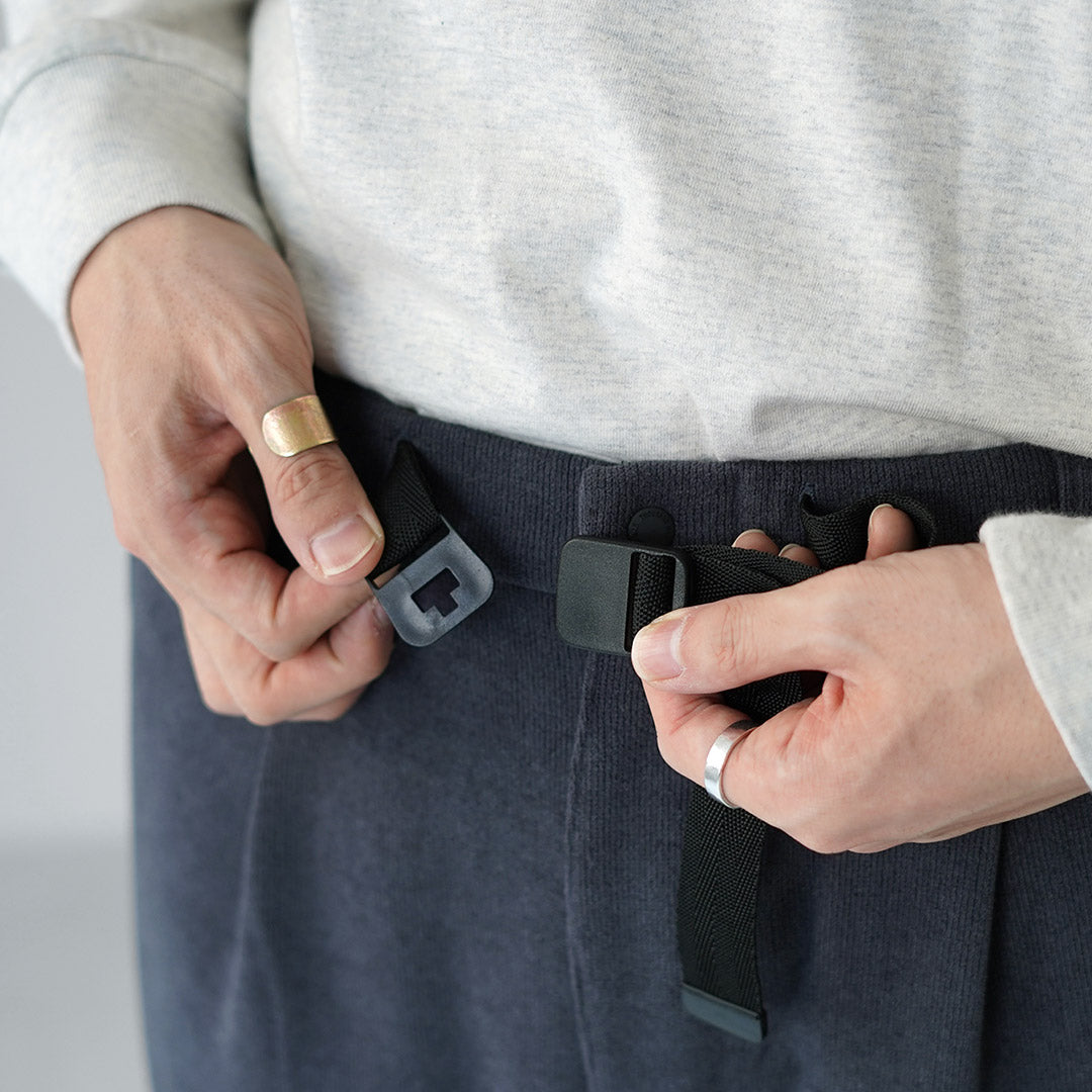 THOUSAND MILE / 針織抓絨腰帶長褲