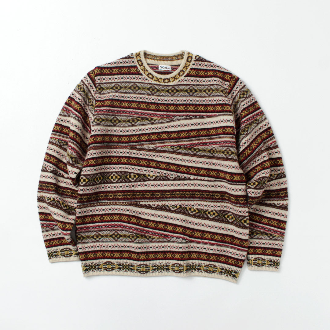 COOHEM / 疯狂费尔岛针织套头衫