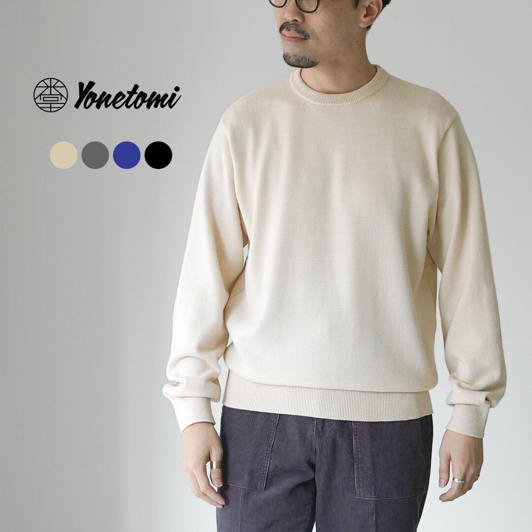 YONETOMI NEW BASIC / American Wool & Cotton Knit Pullover