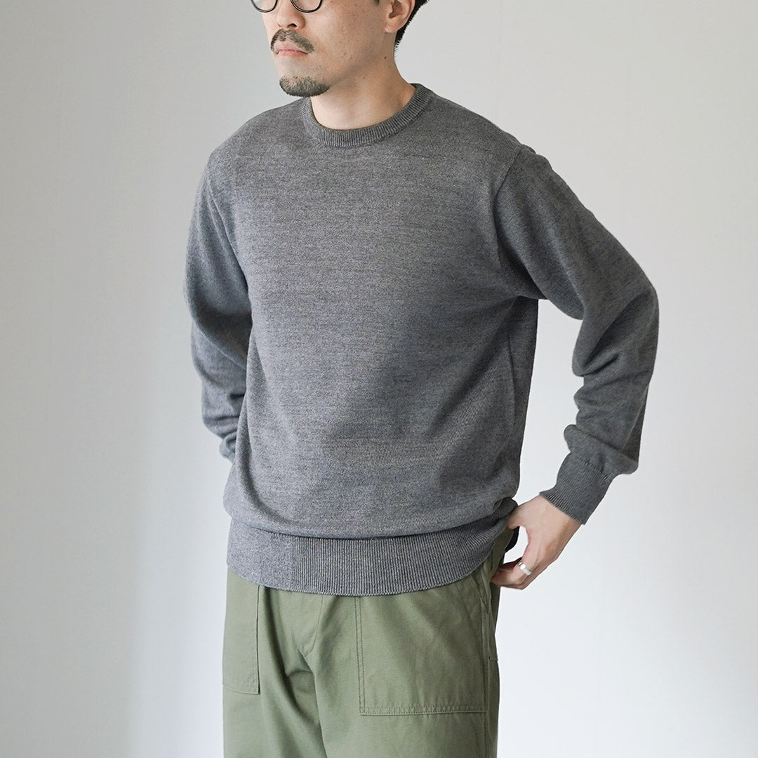 YONETOMI NEW BASIC / American Wool & Cotton Knit Pullover