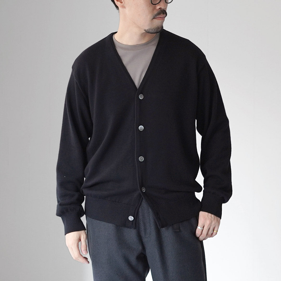 YONETOMI NEW BASIC / 美国羊毛&棉针织开衫