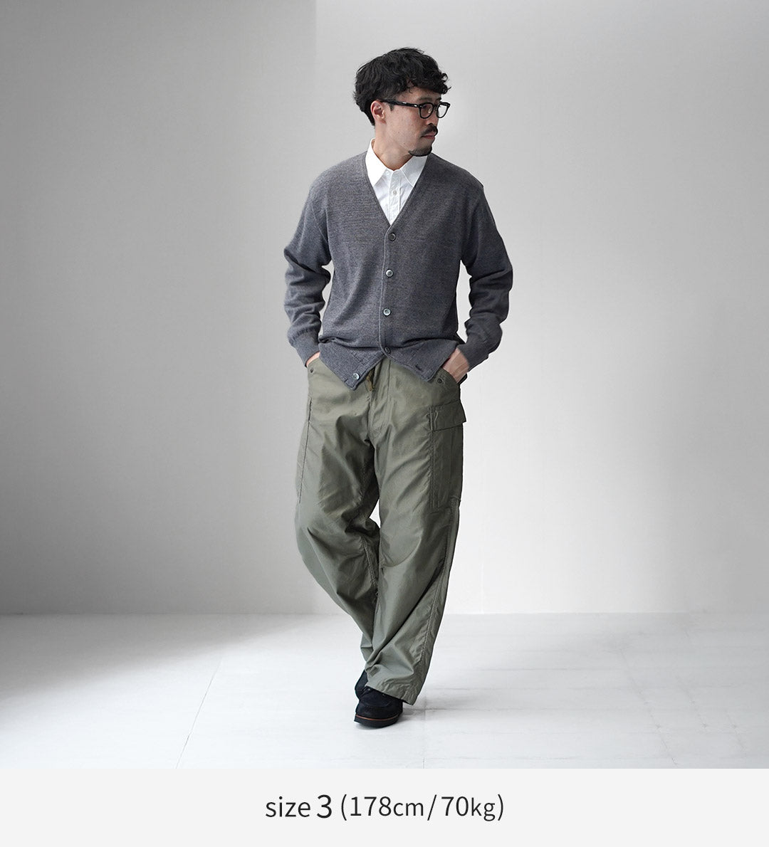 YONETOMI NEW BASIC / 美国羊毛&棉针织开衫