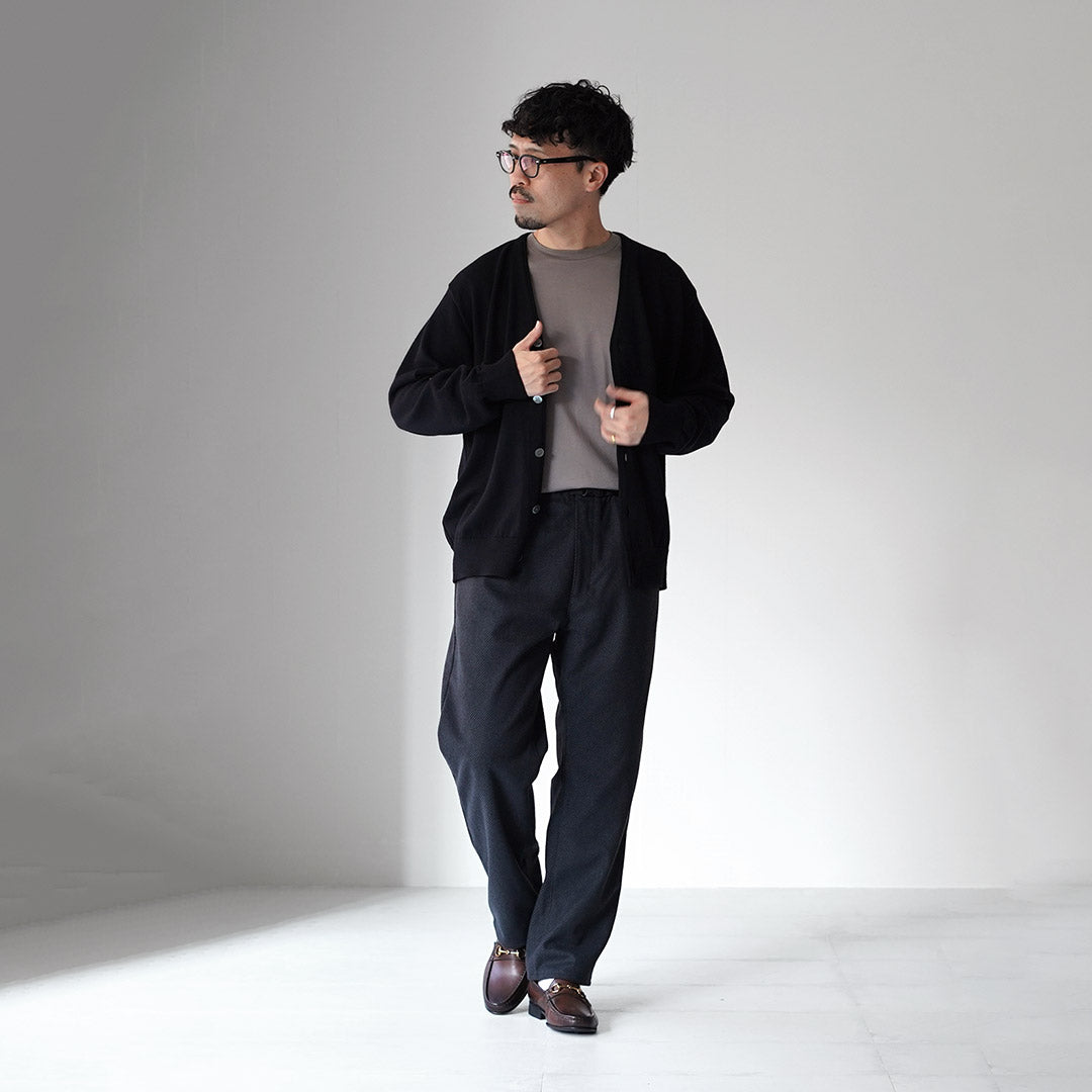 YONETOMI NEW BASIC / 美国羊毛&棉针织开衫