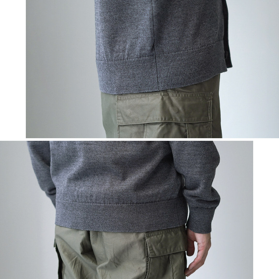 YONETOMI NEW BASIC / 美国羊毛&棉针织开衫