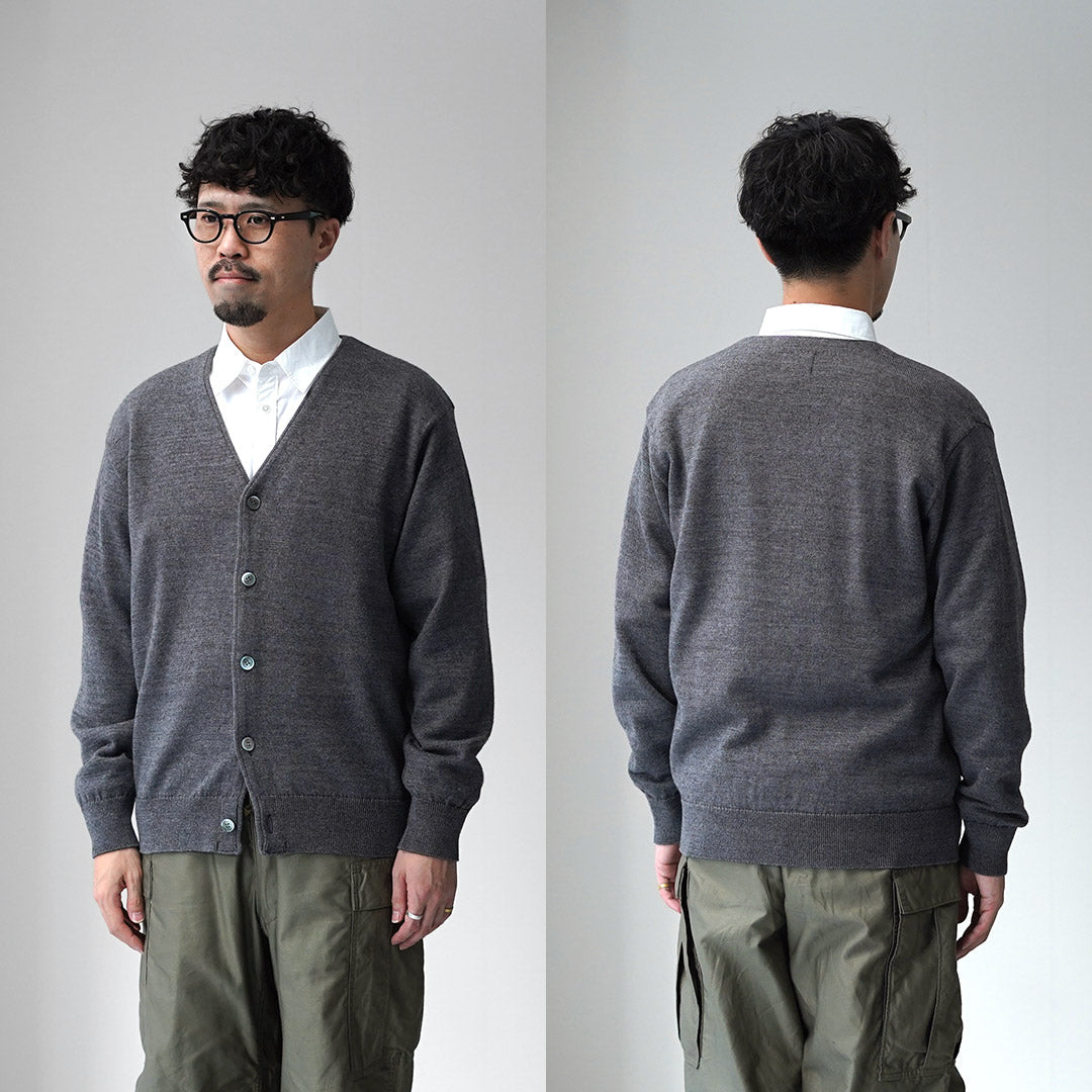 YONETOMI NEW BASIC / 美国羊毛&棉针织开衫