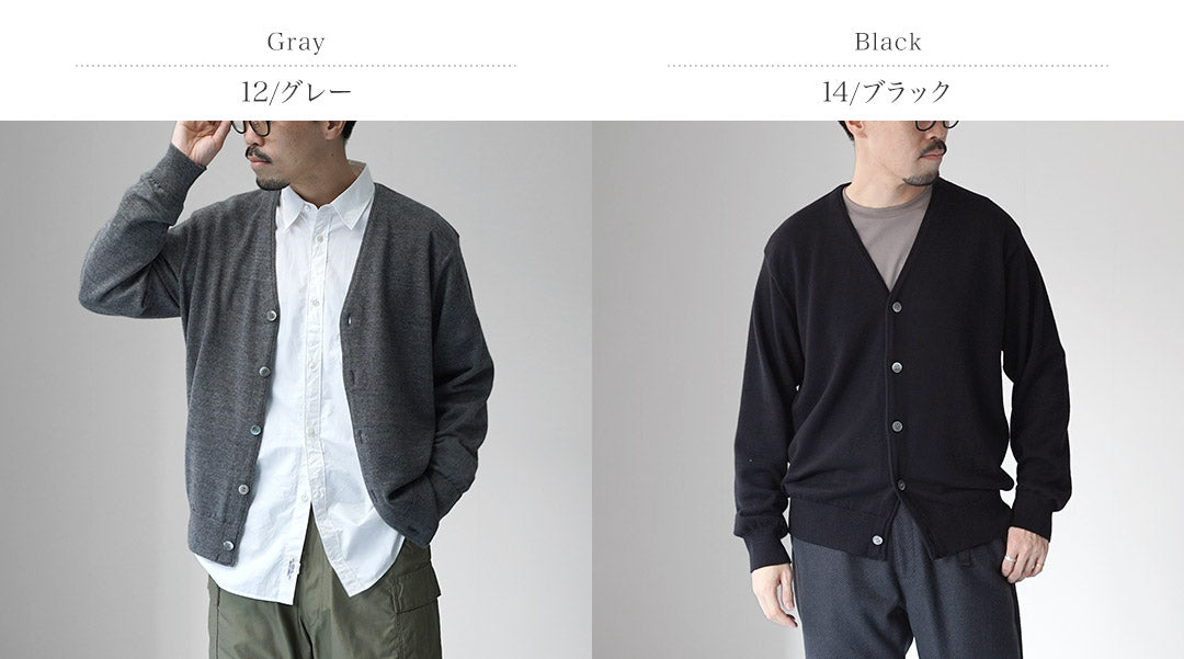 YONETOMI NEW BASIC / 美国羊毛&棉针织开衫