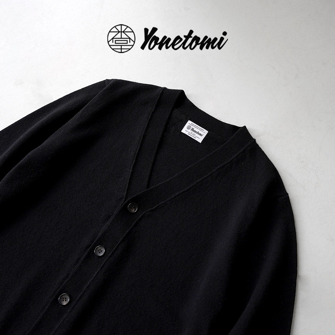 YONETOMI NEW BASIC / 硬質羊絨成衣染色針織開衫