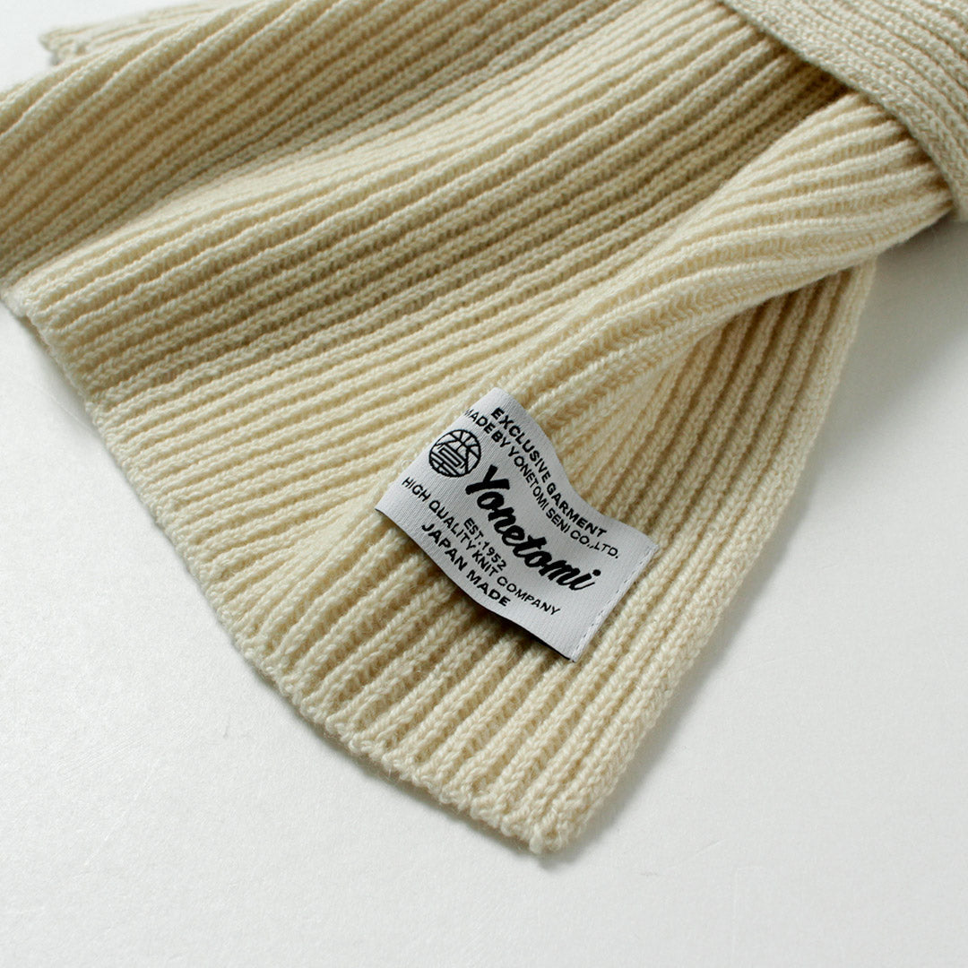 YONETOMI NEW BASIC / 硬质羊绒围巾