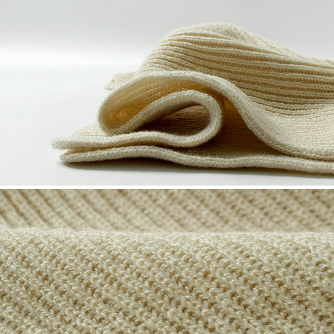 YONETOMI NEW BASIC / 硬质羊绒围巾