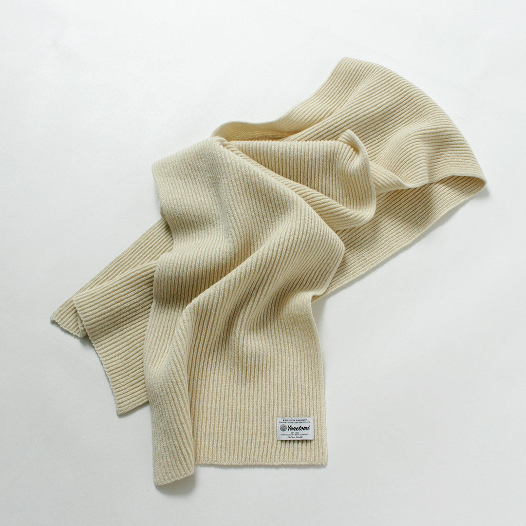 YONETOMI NEW BASIC / 硬质羊绒围巾