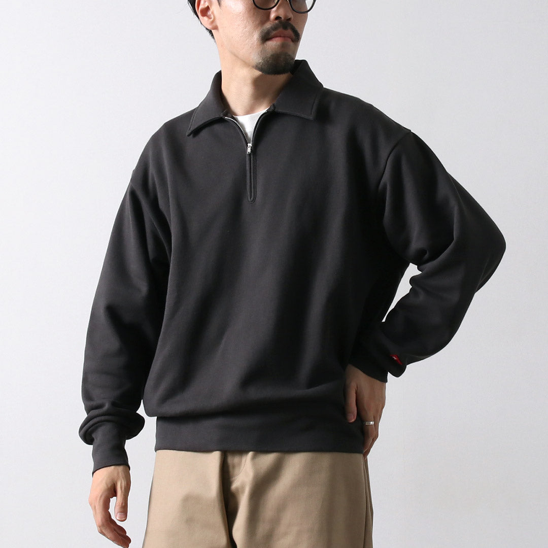HEALTHKNIT / Colored Half Zip Classic Sweatshirt