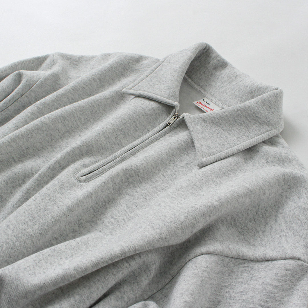 HEALTHKNIT / Colored Half Zip Classic Sweatshirt