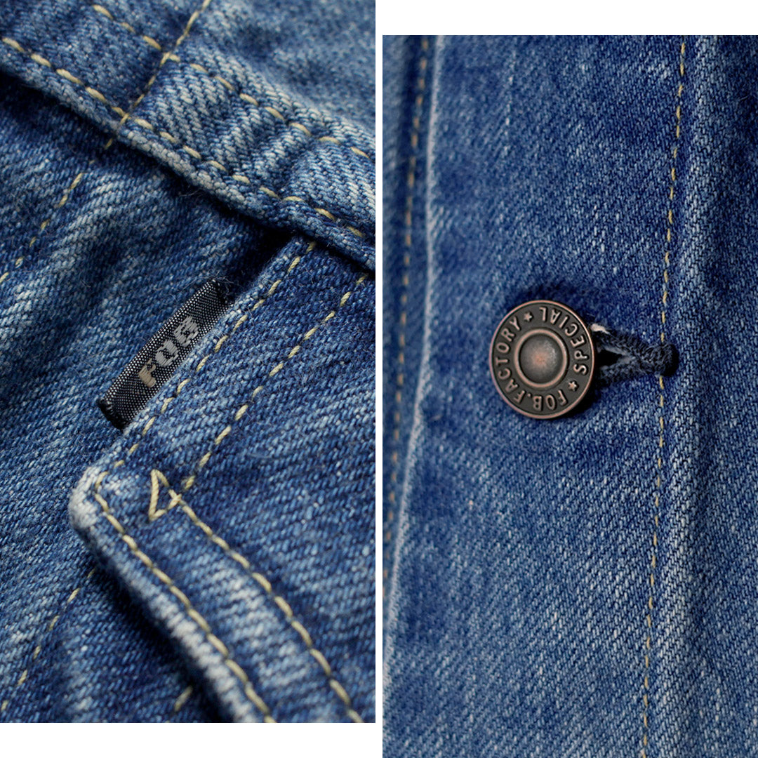 FOB FACTORY / F2444 Selvic 牛仔布 3rd 夾克二手