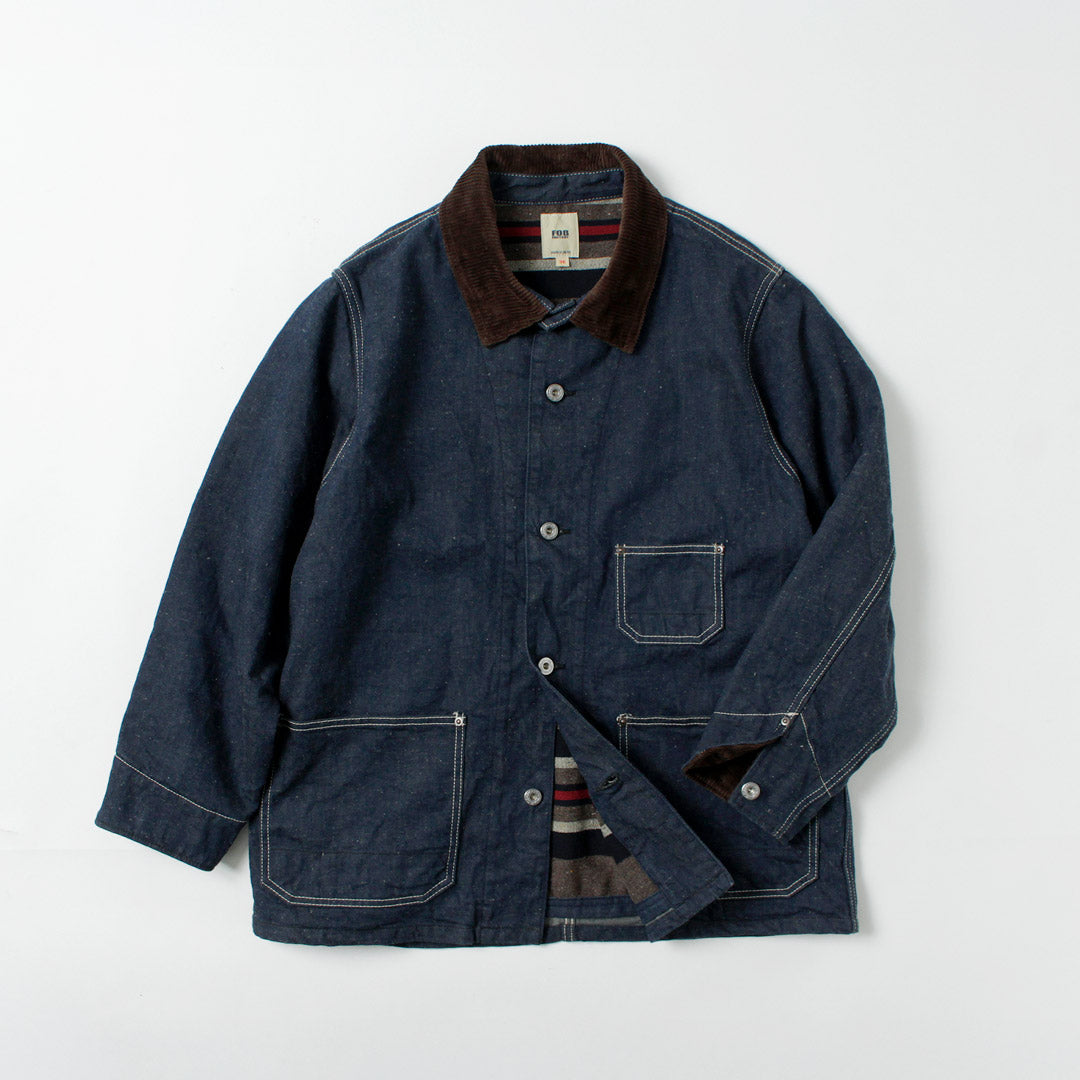 FOB FACTORY / F2456 Veste de chorale en jean avec doublure couverture