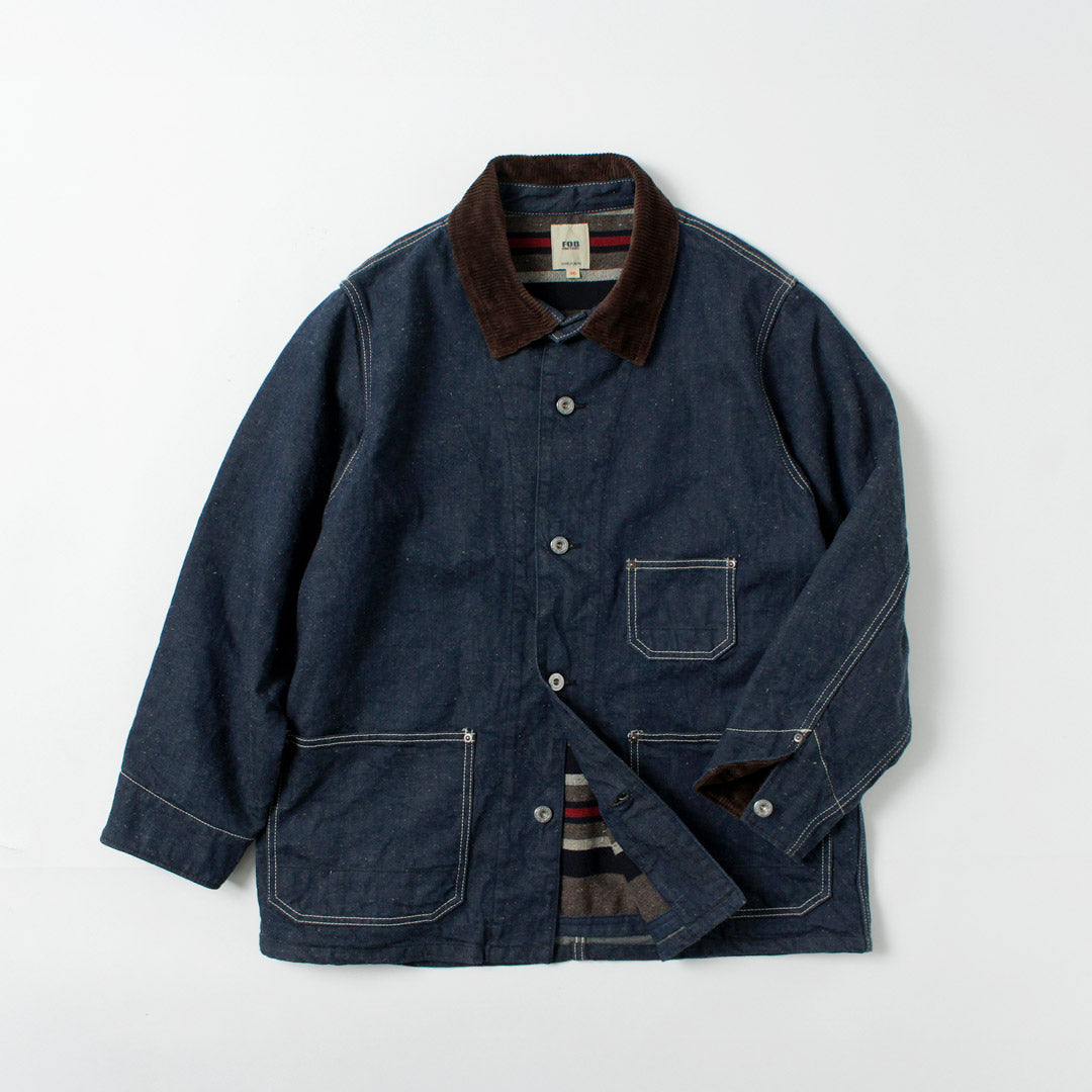 FOB FACTORY / F2456 Veste de chorale en jean avec doublure couverture