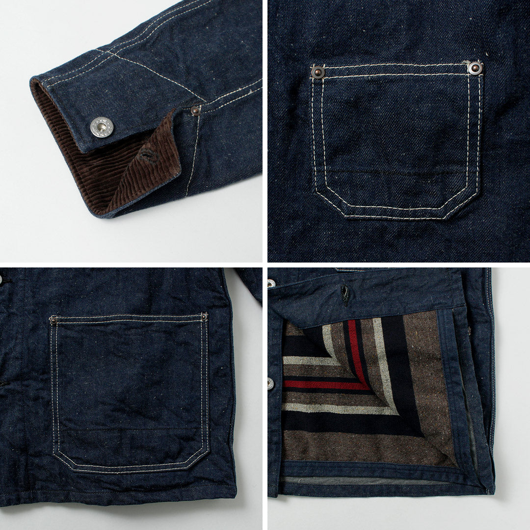 FOB FACTORY / F2456 Veste de chorale en jean avec doublure couverture