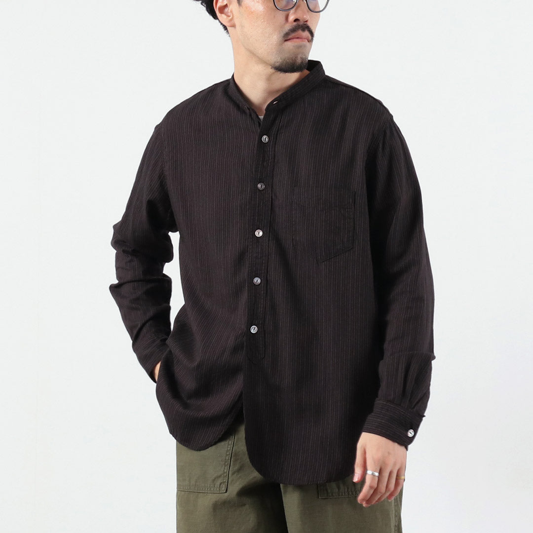 FOB FACTORY / F3511 Band Collar Shirt