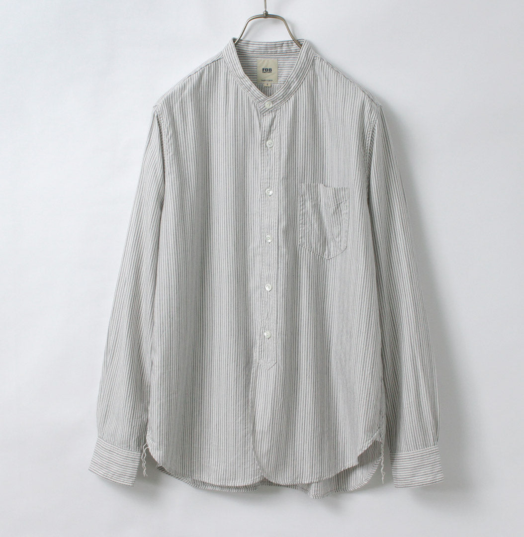 FOB FACTORY / F3511 Band Collar Shirt