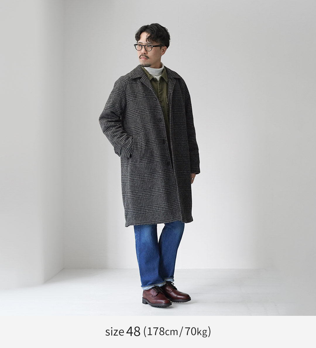 D.C.WHITE / Pennsylvania Soutien Collar Coat