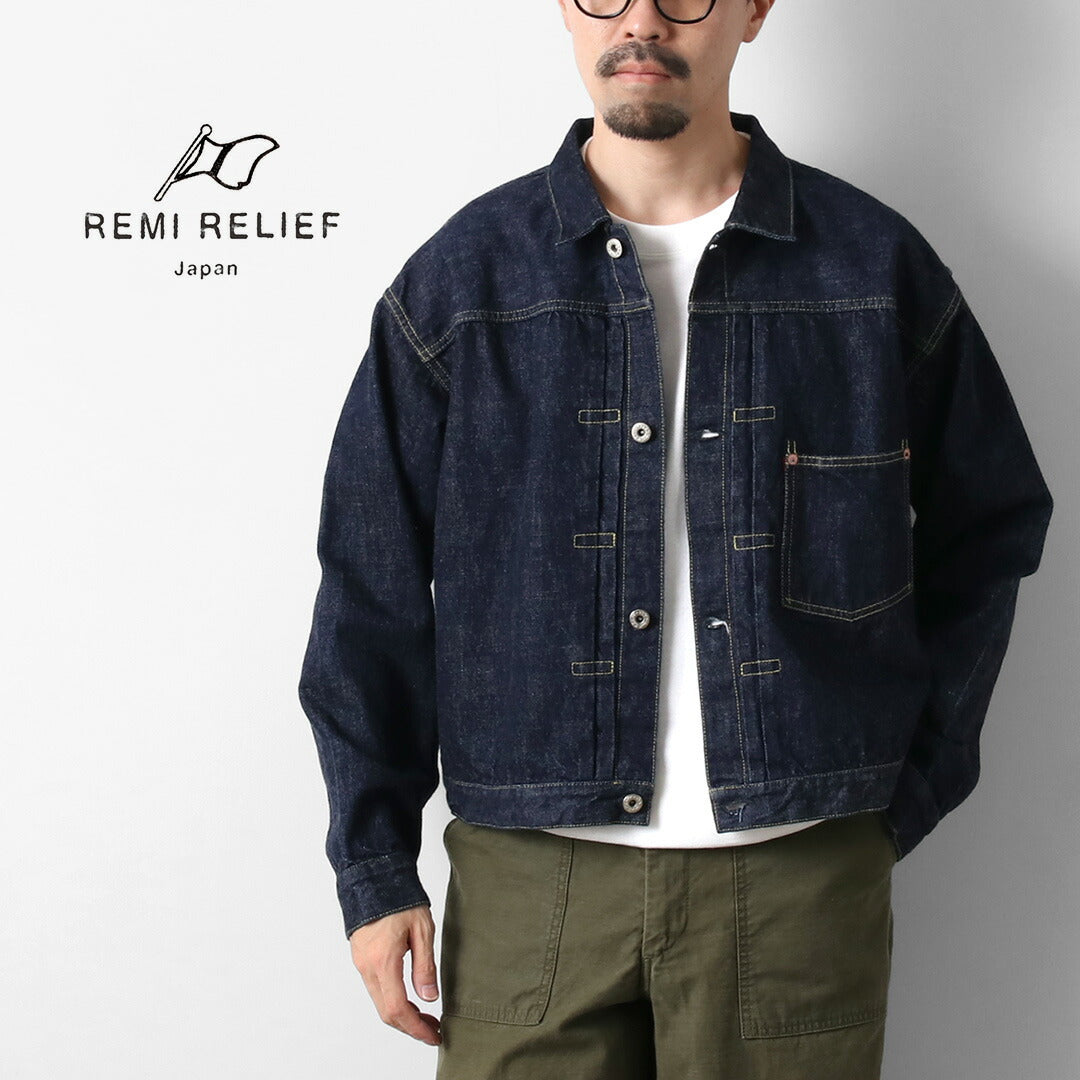 REMI RELIEF / 12oz Denim WWII Model One-washed Denim Jacket