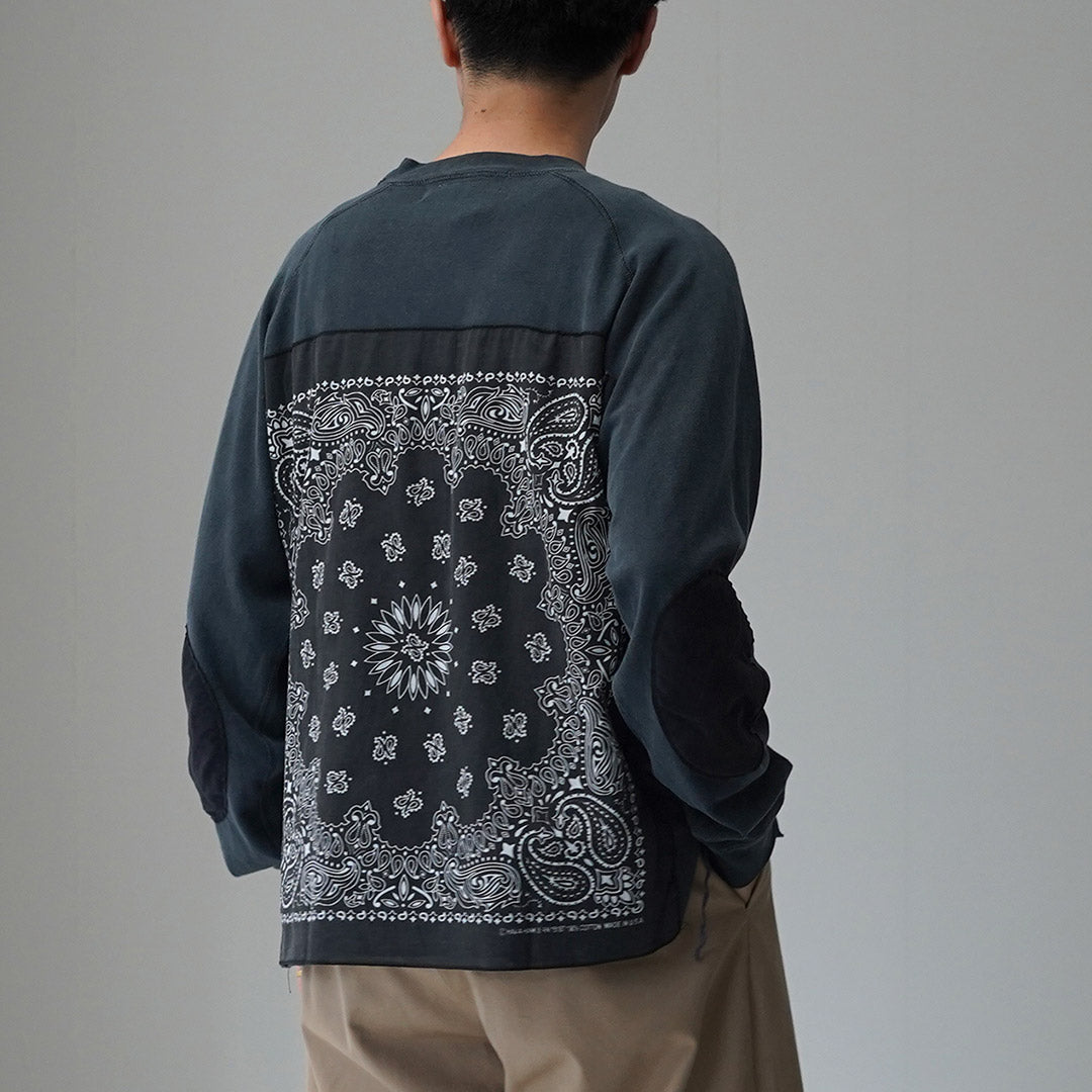 REMI RELIEF / SP-Processed 8/- Jersey Elbow Patch Long Sleeve T-Shirt (Bandana)
