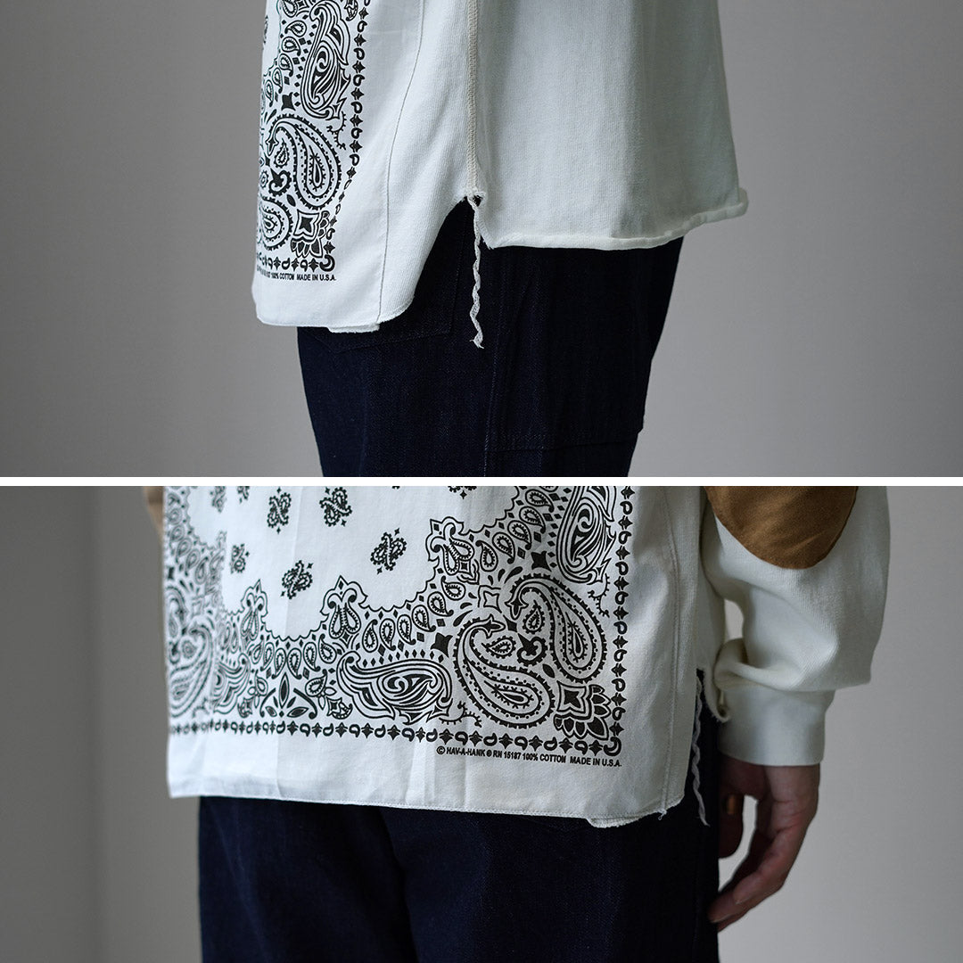 REMI RELIEF / SP-Processed 8/- Jersey Elbow Patch Long Sleeve T-Shirt (Bandana)