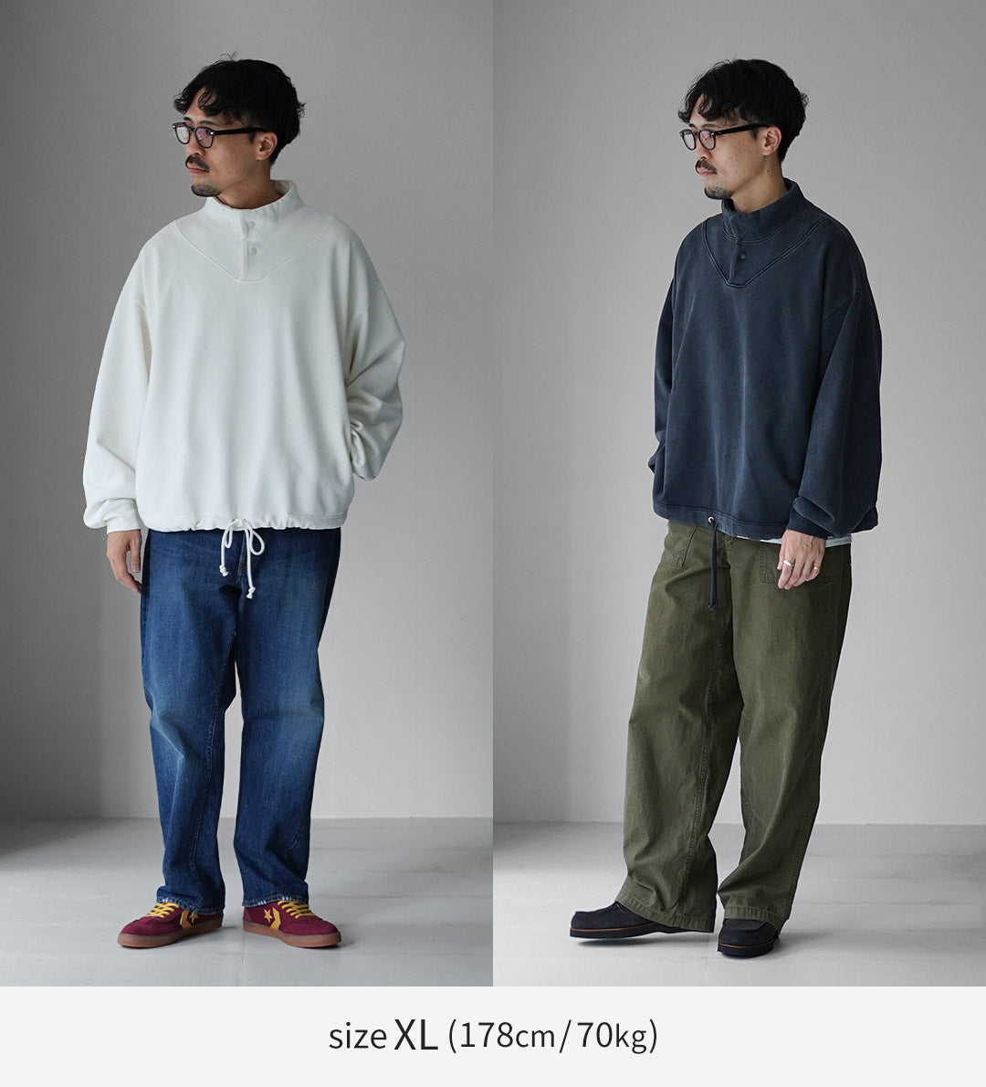 REMI RELIEF / SP 가공 스포츠 스웨트 크루