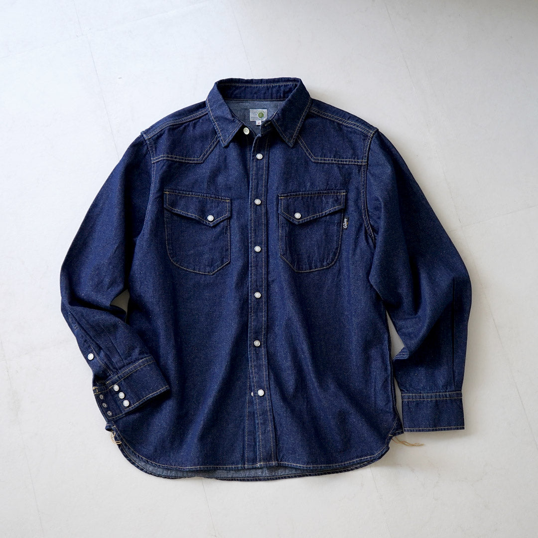 GOHEMP / 7.5oz Denim Cowboy Shirt