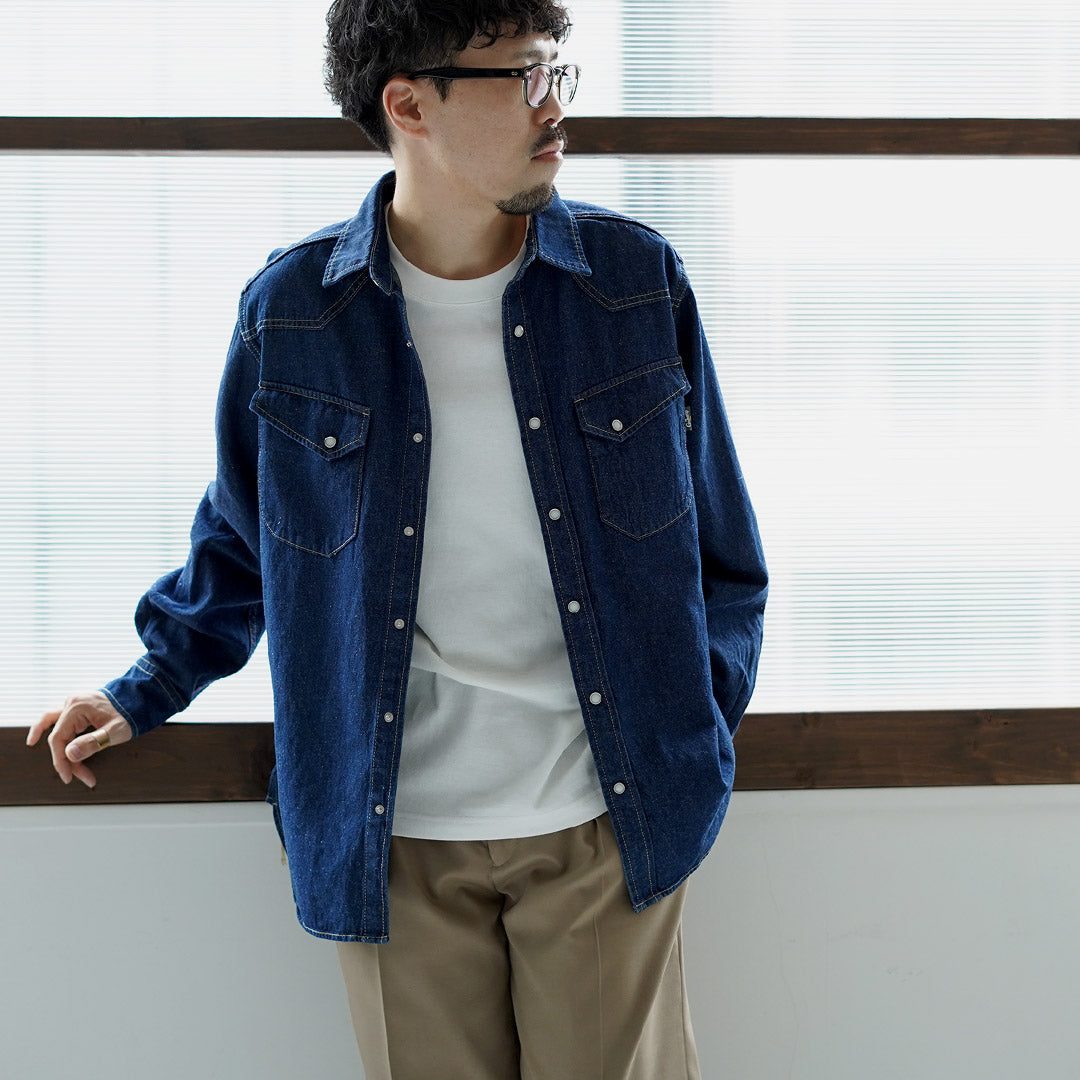 GOHEMP / 7.5oz Denim Cowboy Shirt