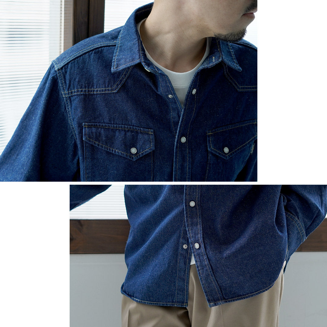 GOHEMP / 7.5oz Denim Cowboy Shirt