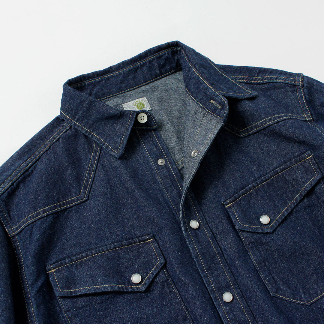 GOHEMP / 7.5oz Denim Cowboy Shirt