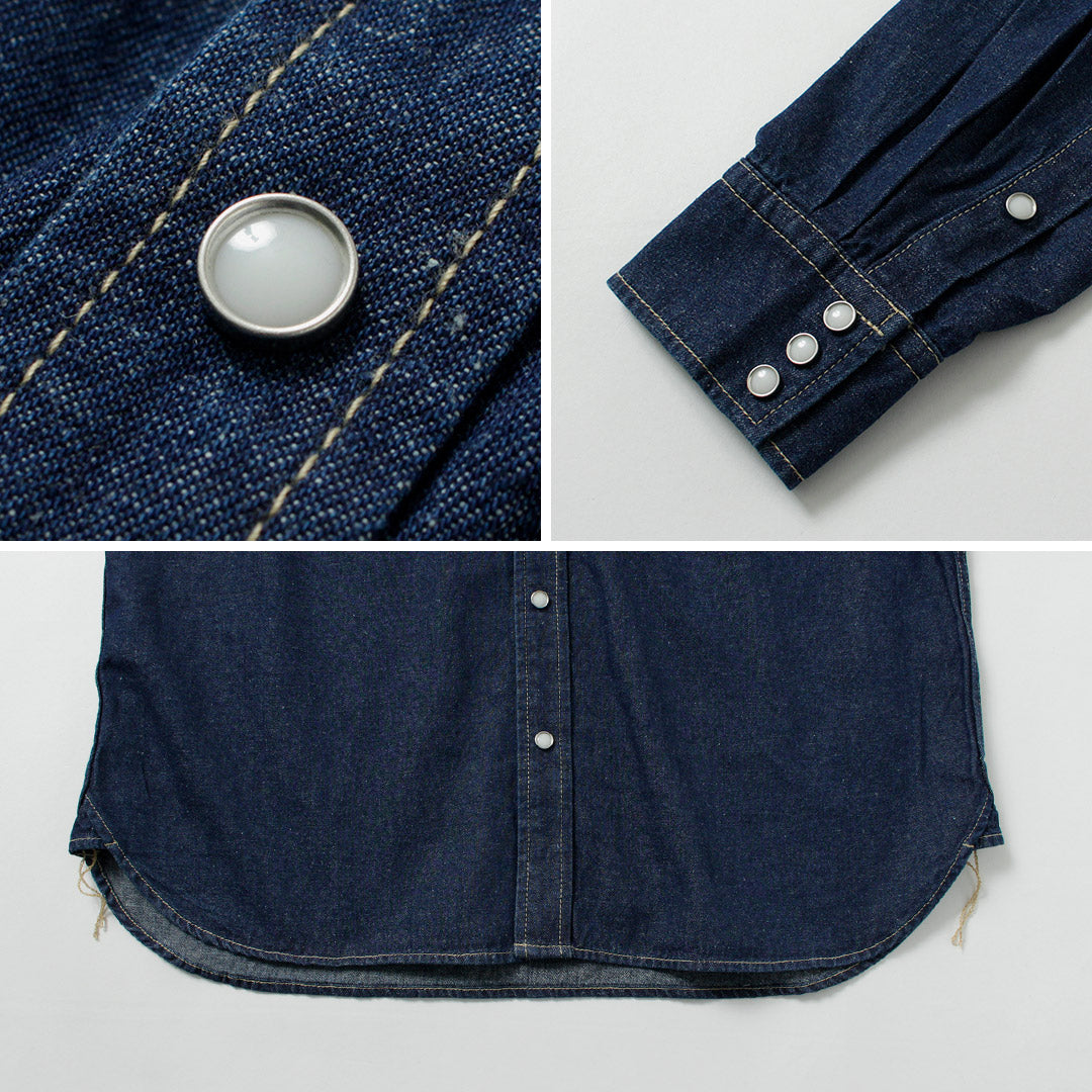 GOHEMP / 7.5oz Denim Cowboy Shirt