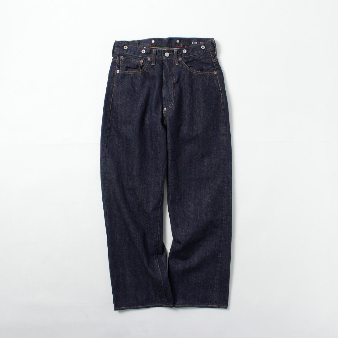 ORDINARY FITS / Wide Denim Pants One-washed