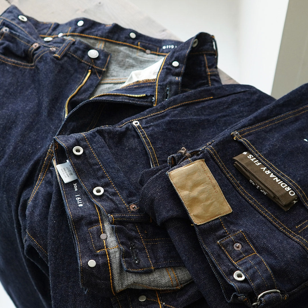 ORDINARY FITS / Wide Denim Pants One-washed